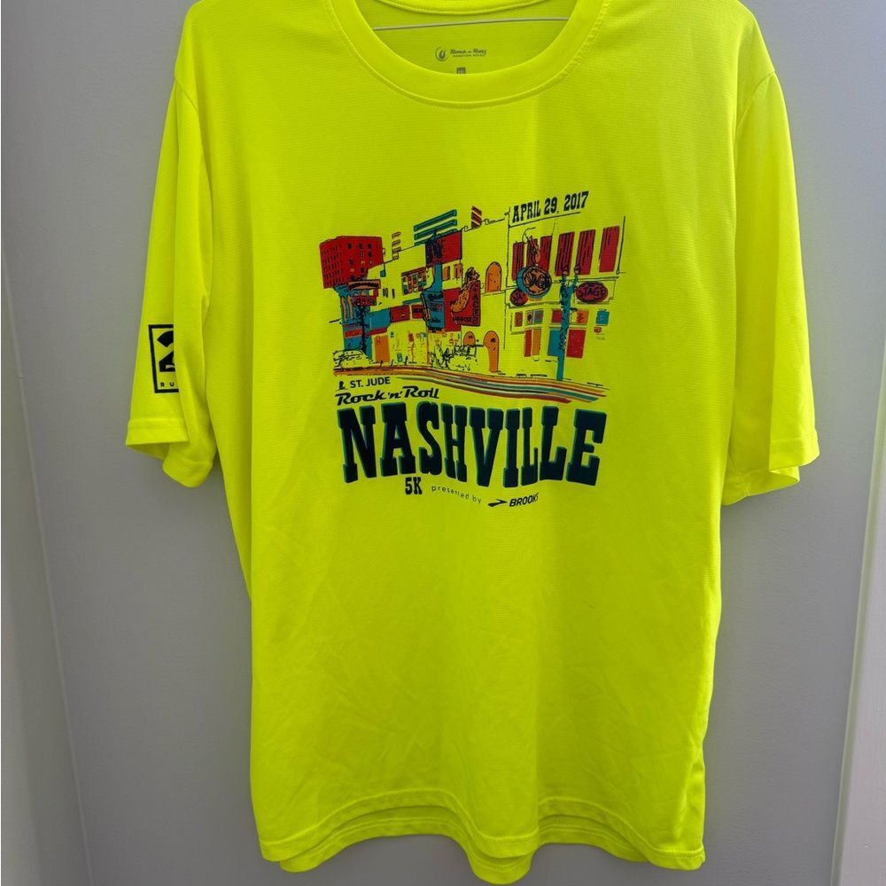 Bright Yellow Brooks Nashville Graphic T-Shirt